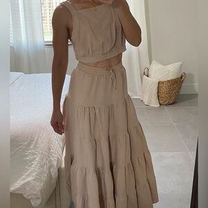 Chic Linen 2-Piece Set – Size M & L